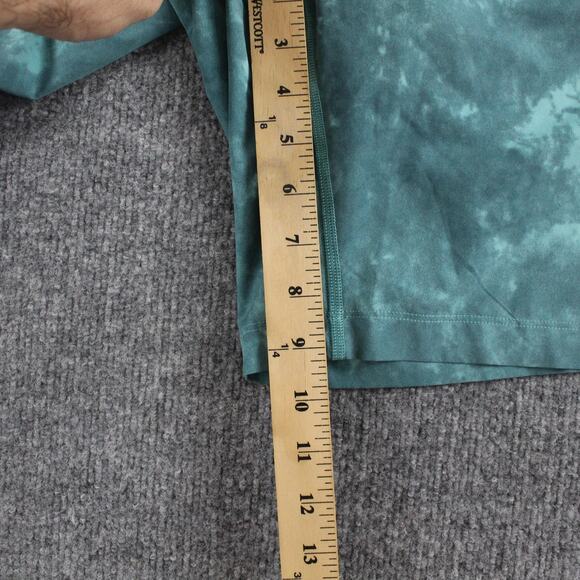 Lululemon Shorts Mens Medium The Short Lined Teal Tie Dye Athletic Running Gym - Picture 9 of 11